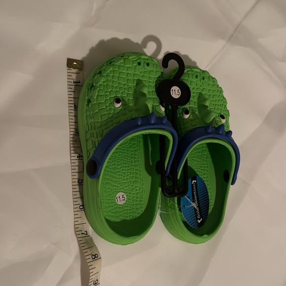 NWT, Toddler Dinosaur Clogs Shoes Green Kid Size 8-11.5 - Picture 12 of 12